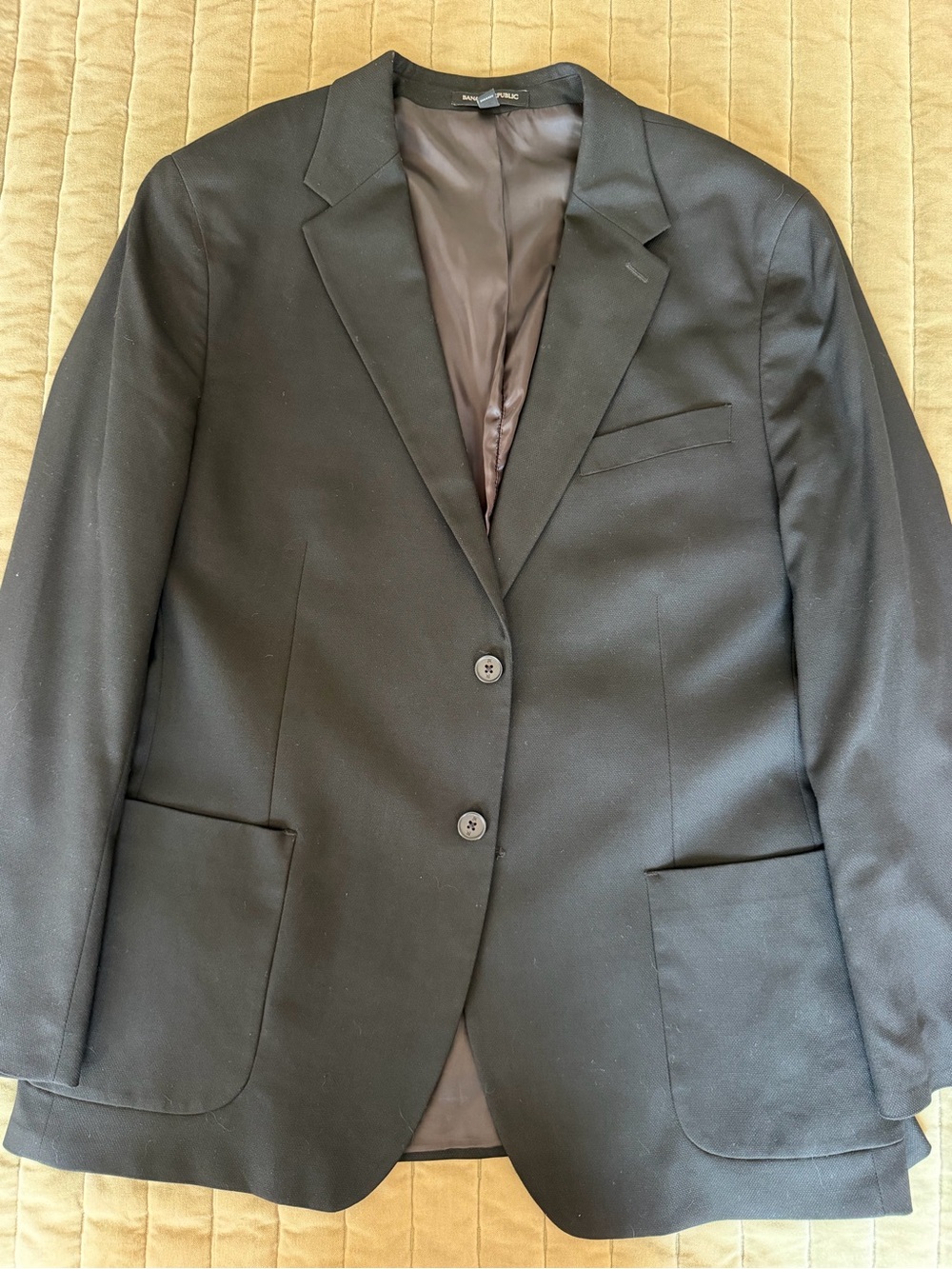 Banana Republic Black Men's Sport Coat - Two-Button Tailored Blazer